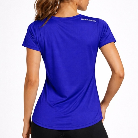 Under Armour Women's Purple Short Sleeve - Picture 2 of 8